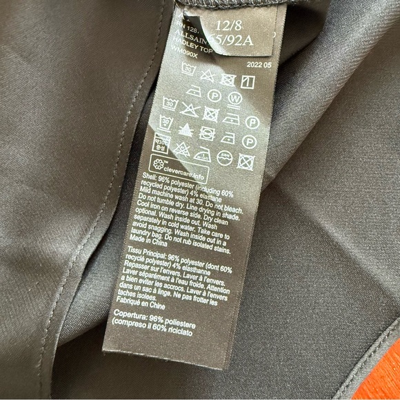 All Saints Black Hadley Camisole - Picture 6 of 9